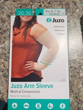 Juzo Beige Medical Compression Arm Sleeve - 20-30 mmHg Beige